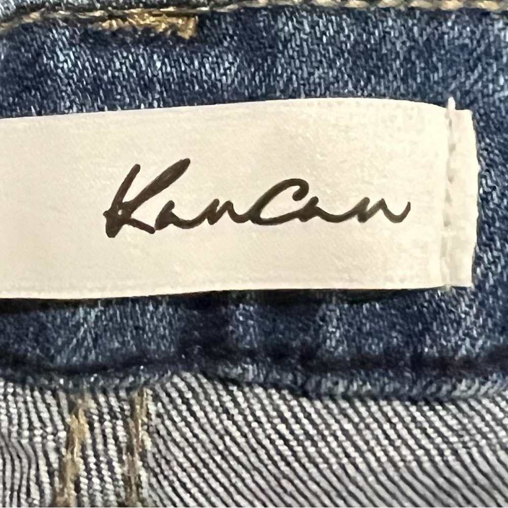 Kancan flare jeans distressed sz 13/30 short cropped Capri-ish - Picture 5 of 7